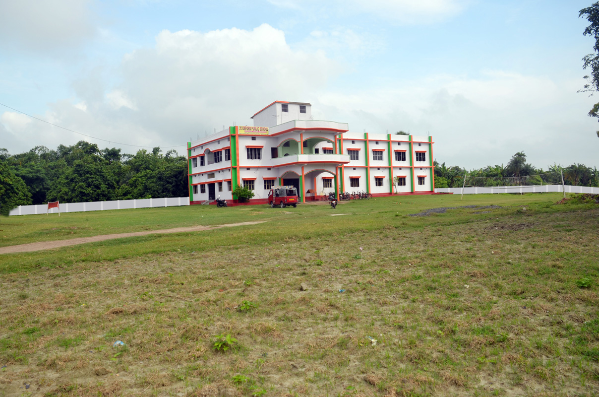 Open grounds surrounding the school campus